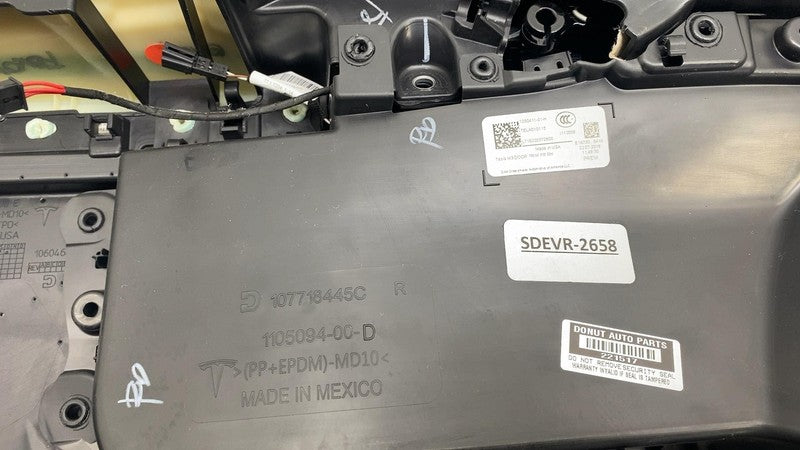 1090411-01-H ⭕ 17-20 Tesla Model 3 Front Right Interior Door Panel Trim Card OEM 1090411-01-H