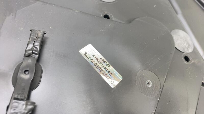 Does not apply 2016-2020 Tesla Model X MX Rear Driver Side Door Inner Closeout Panel Left Assy