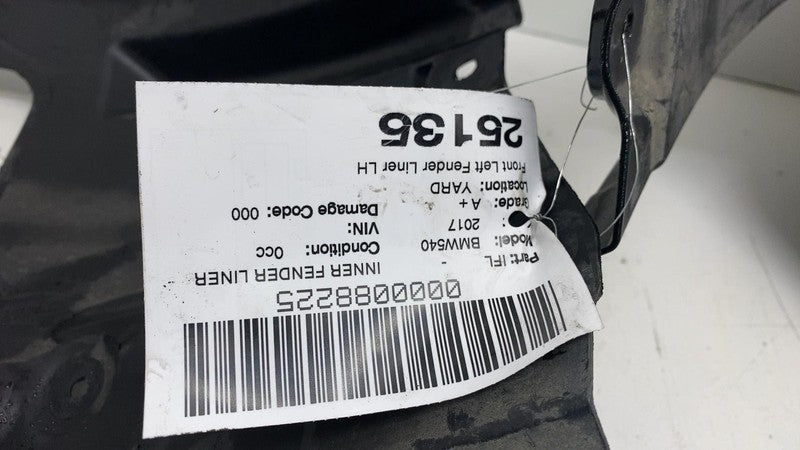 ⭕ 17-23 BMW 540i Front Left Inner Fender Wheelhouse Splash Shield LH 5