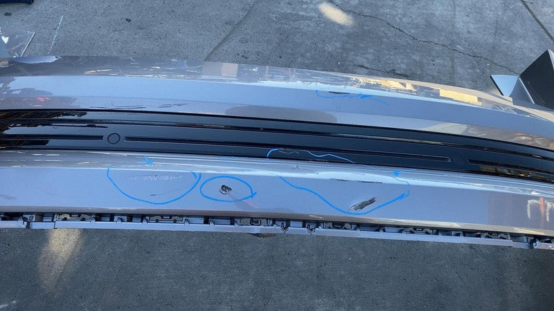 ⭕ 19-23 e-Tron Rear Bumper Cover w/ Park Sensors & Reflector Gray LZ7F