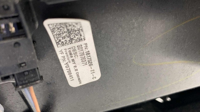 1617526-71-C ⭕ 21-24 Tesla Model Y Front Center Console Storage w/ Armrest GEN 2 1617526-71-C