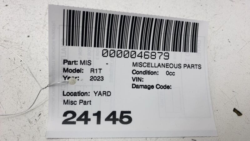 2022-2024 Rivian R1T Under Body Brace Center Mount Support Bracket AssemblyOEM
