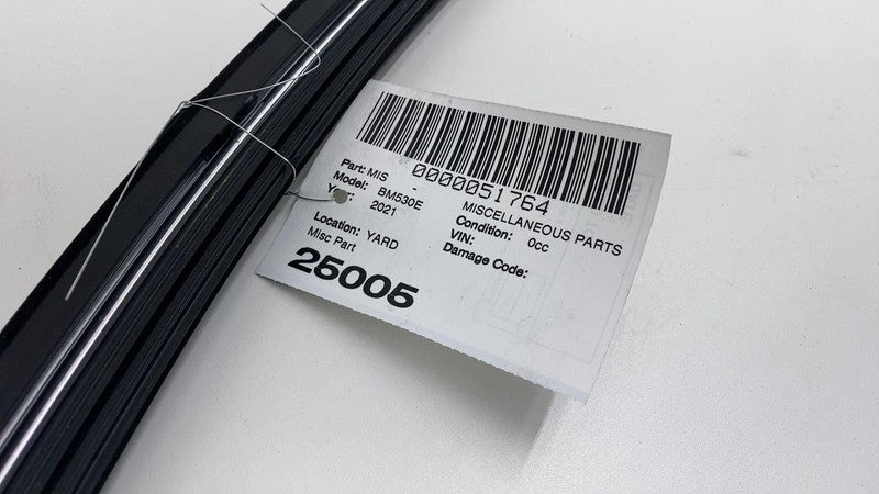 2021 BMW 530e G30 Front Driver Side Window Strip Molding Chrome Trim w