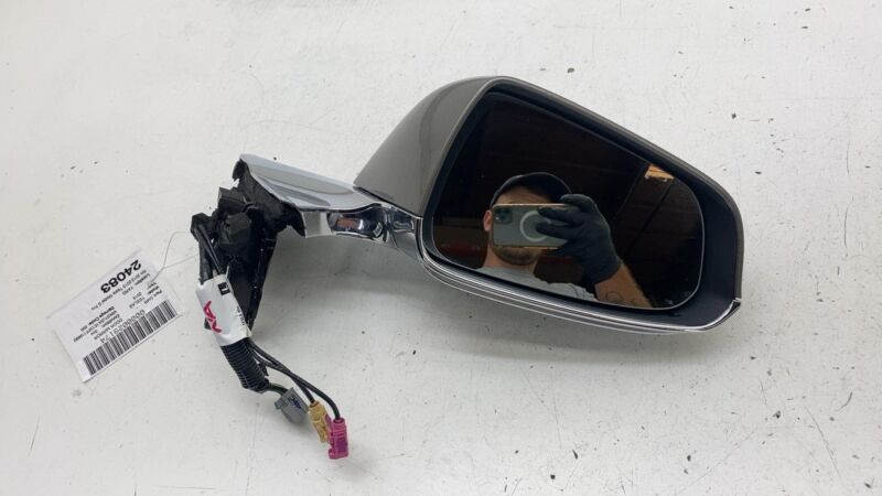 2012-2015 Tesla Model S Front Right Exterior Rear View Door Mirror Brown - PPTI