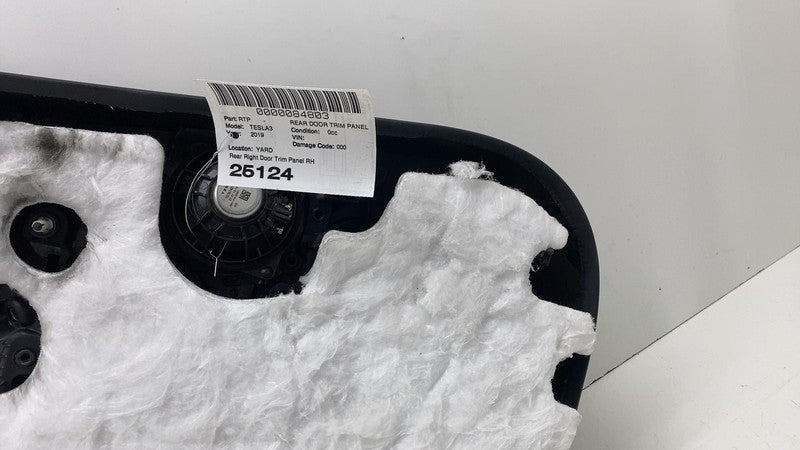 1090415 01 L ⭕ 17-20 Model 3 Rear Passenger Interior Door Panel Trim Card Right 1090415-01-L