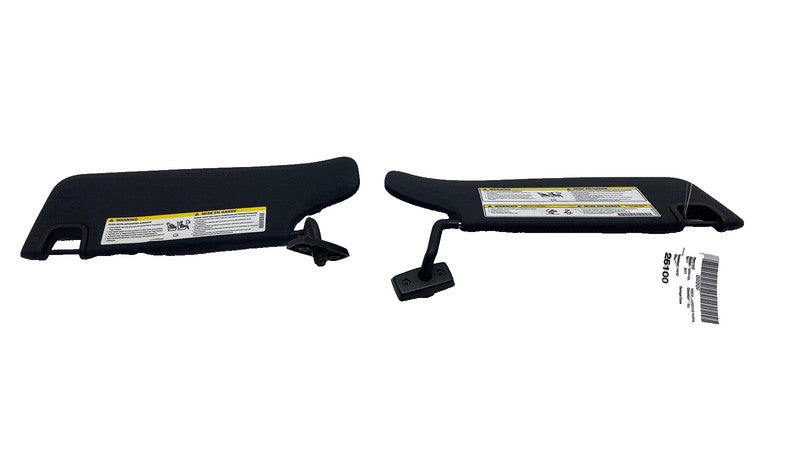 ⭕ 2011-2017 Jeep Wrangler Front Left & Right Windshield Sunvisor Black Sun Visor