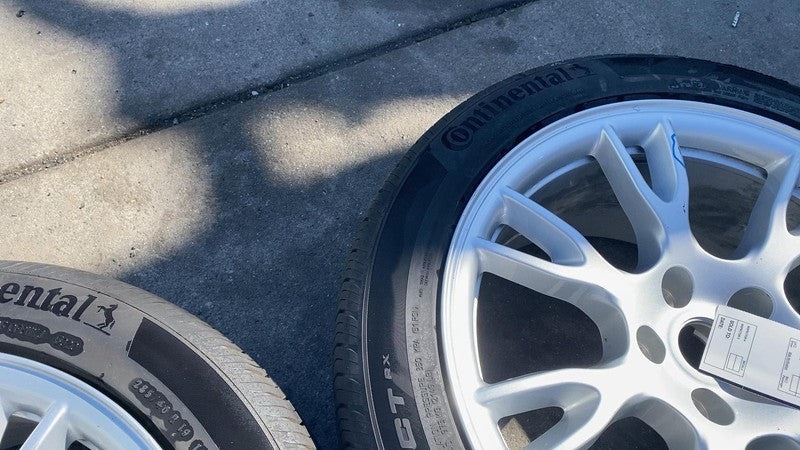 2021-2023 Tesla Model S PAIR of Rear Wheel Rim 19" w/ Continental Tire 285/40R19