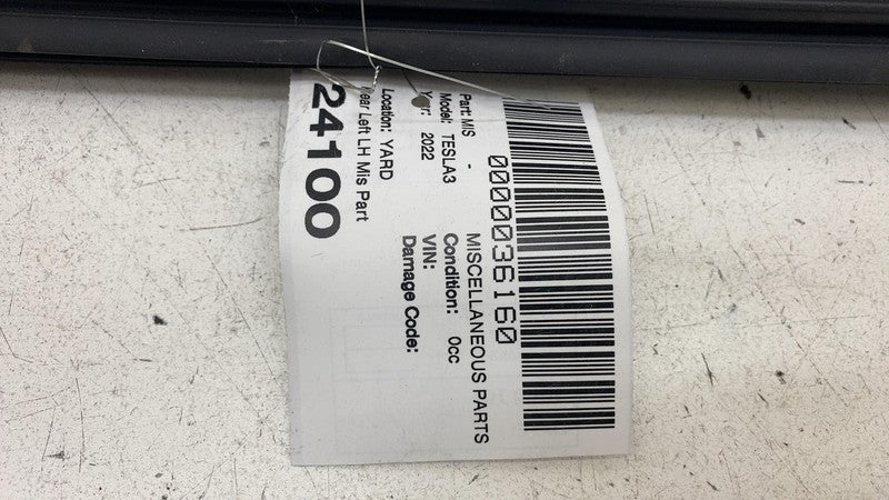 109050300F ⭕ 2017-2023 Tesla Model 3 Rear Left Door Inner Belt Rubber Seal LH 1090503-00-F