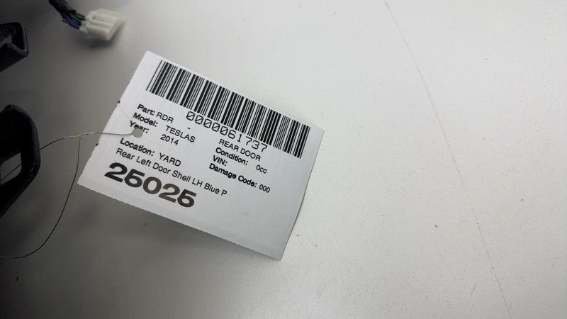 ⭕2012-2015 Tesla Model S Rear Driver Side Door Shell Panel Left LH Blu