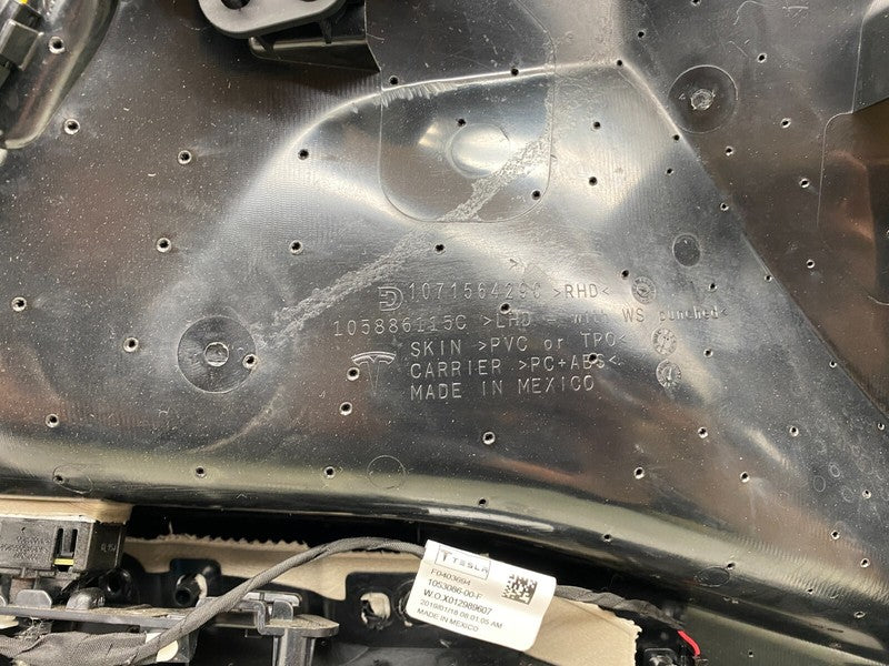 ⭕ 16-20 Tesla Model X Front Passenger Side Door Panel Trim Card Right