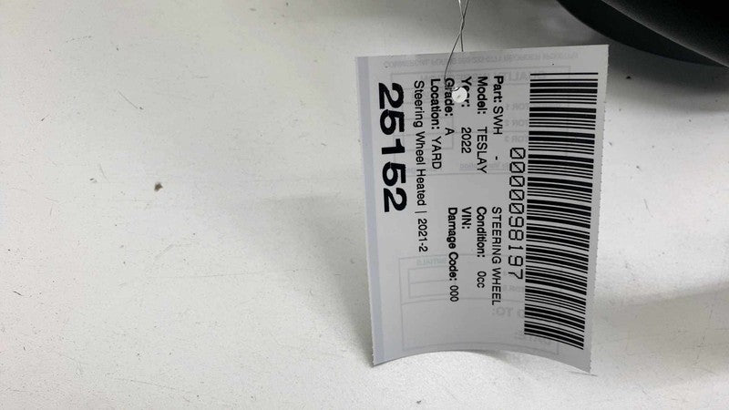 ⭕ 2020-2024 Tesla Model Y Steering Wheel Leather Black Heated OEM 1490
