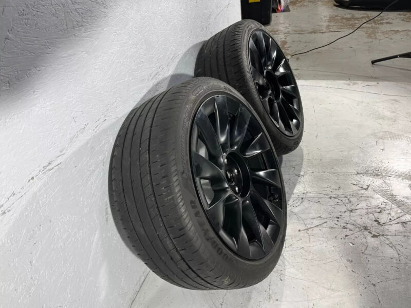 2020-2024 Tesla Model Y Pair of Induction Wheel Rim 20X9.5 ET45 + Tire 255/40R20