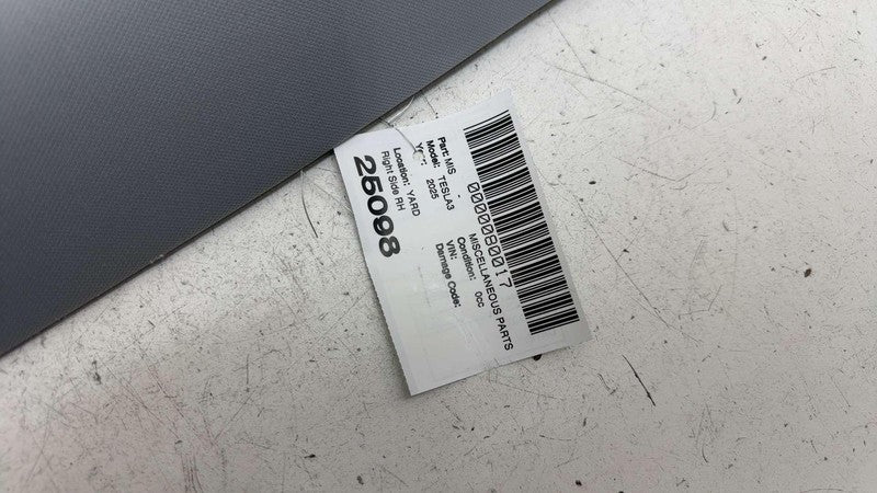 1771856 20 H ⭕ 24-25 Model 3 Rear Passenger Upper Trim Headliner Cover Right RH 1771856-20-H