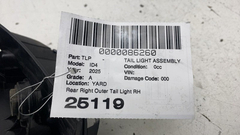Tail Light Assembly VOLKSWAGEN ID4 Right 25