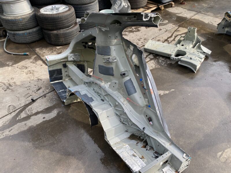 2012-2019 Tesla Model S Rear Driver Side Quarter Panel Body Frame Cut Out Left