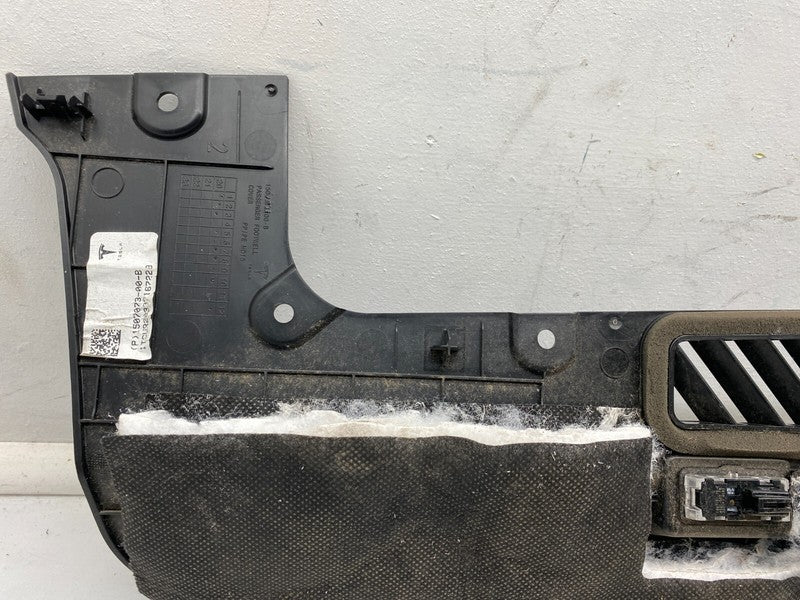 1507073 00 B ⭕ 20-24 Model Y Passenger Side Dash Footwell Cover Right w/ Speaker 1507073-00-B