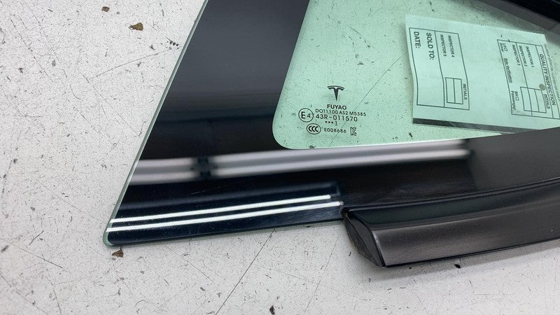 ⭕ 21-23 Tesla Model 3 M3 Rear Side Corner Window Quarter Glass Left 15