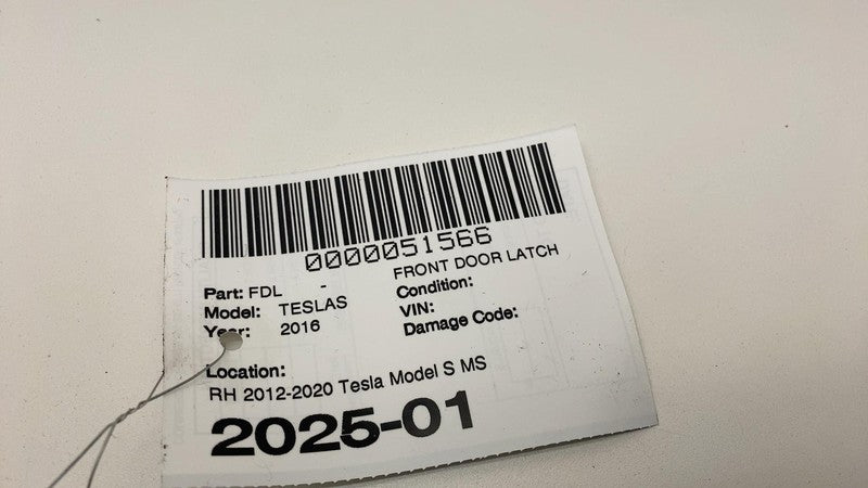 6008912 00 B 2012-2020 Tesla Model S Front Right Door Lock Latch Actuator w/ Release Cable RH
