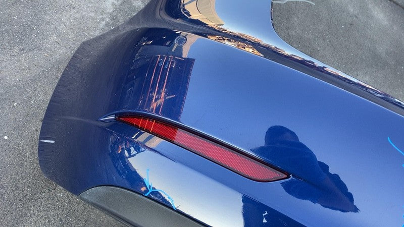 2017-2022 Tesla Model 3 M3 Rear Bumper Fascia Cover w/ Sensor Holes Blue - PPSB
