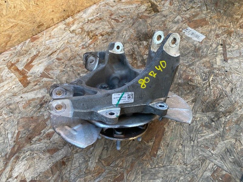 102741600D 16-20 Model X Rear Right Suspension Spindle Knuckle w/ Hub & Shield 1027416-00-D