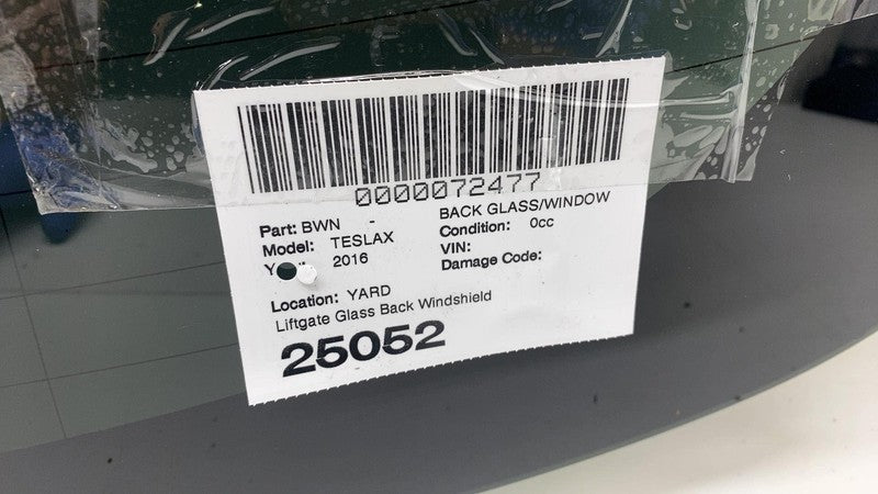 E9 43R-004553 ⭕ 2016-2020 Tesla Model X Rear Windshield Trunk Lid Liftgate Back Window Glass