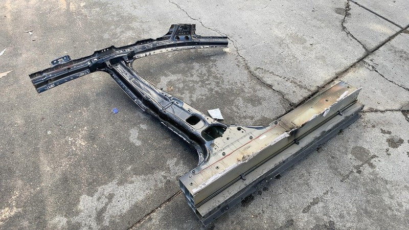 2021-2024 Tesla Model S Driver Side B-Pillar Structural Cutout Left Black - PBSB