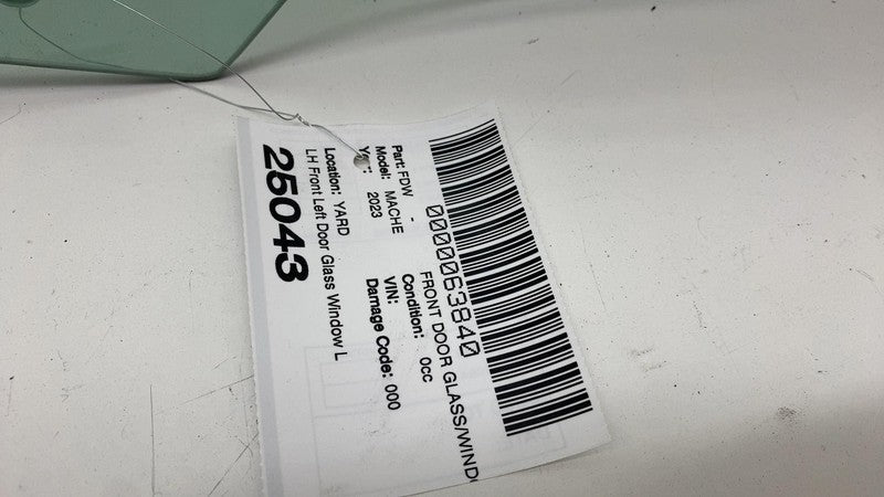 ⭕ 2021 2022 2023 Ford Mustang Mach-E Front Left Door Window Glass LJ8B
