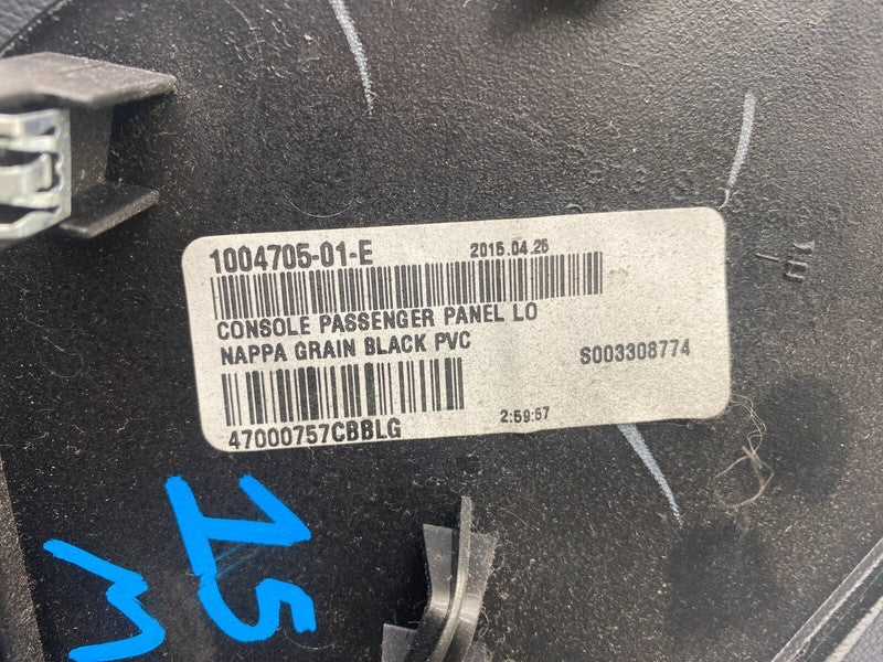 1004705 01 E ⭕ 12-20 Tesla Model S Right Center Console Trim Cover Wrapped Panel 1004705-01-E