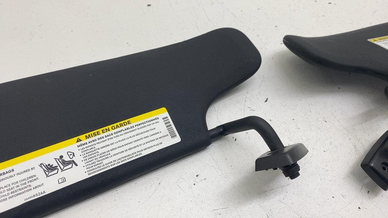 ⭕ 2011-2017 Jeep Wrangler Front Left & Right Windshield Sunvisor Black Sun Visor