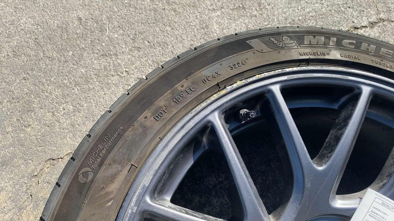 134422900B ⭕ 24 25 Model 3 Wheel Rim 18x8.5J +38MM w/ Michelin Tire 235/45R18 1344229-00-B