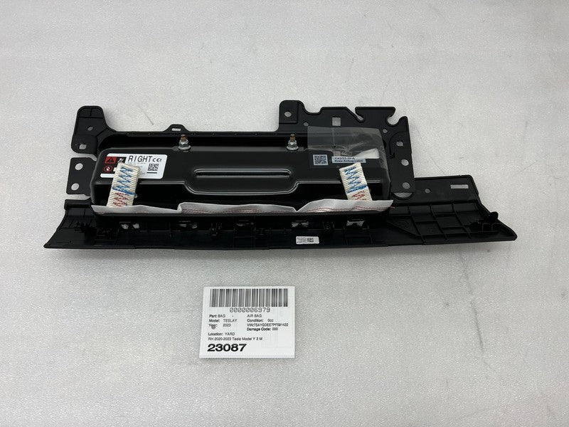 ⭕ 17-23 Model 3 Y Passenger Lower Knee Safety Airbag Module Right 1077