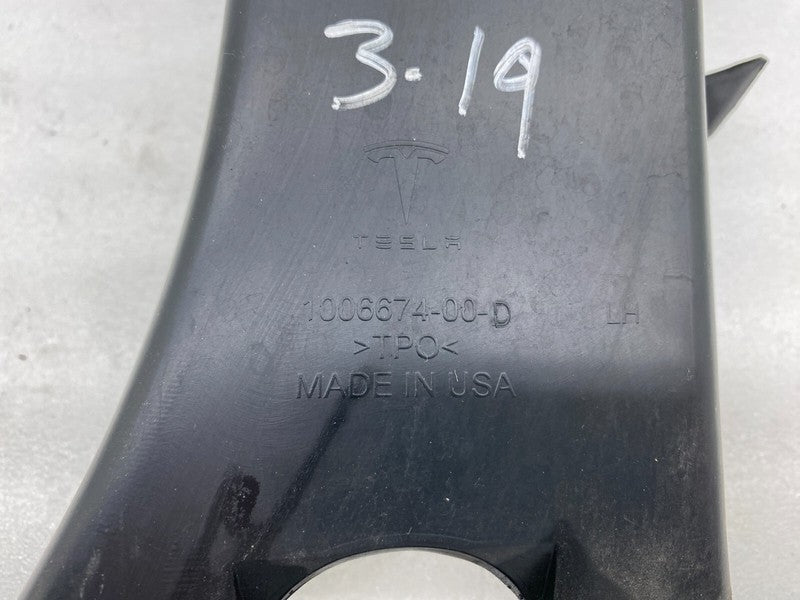 100667400D ⭕12-15 Model S Rear Driver Side Boot Trunk Trim Cover Panel Left LH 1006674-00-D