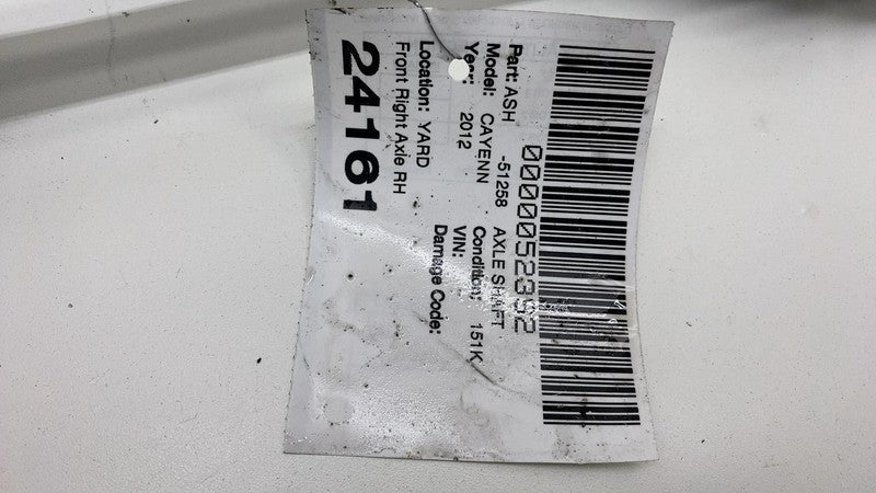 2011-2018 Porsche Cayenne Front Passenger Side CV Axle Shaft Halfshaft Right AWD