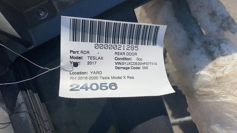 1028791-00-K ⭕ 2016-2023 Tesla Model X Rear Right Passenger Falcon Door Shell Panel Gray PMNG