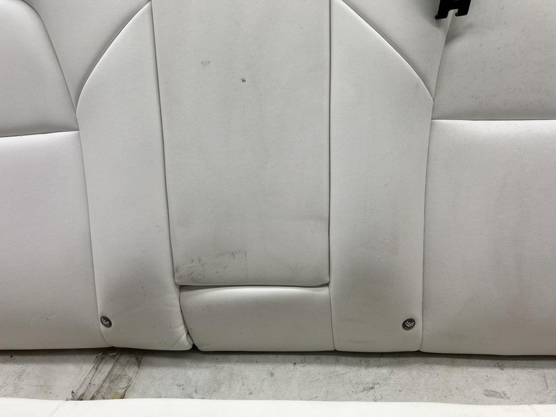 ⭕ 2017-2023 Tesla Model 3 Rear 2nd Row White Leather Seat Upper + Lowe