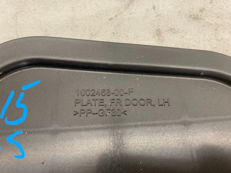 100245800F ⭕ 12-20 Tesla Model S Front Side Door Inner Plate Cover Panel Left 1002458-00-F
