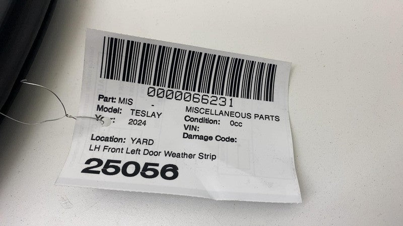 ⭕ 20-24 Tesla Model Y Front Left Door Body Weatherstrip Rubber Seal 14