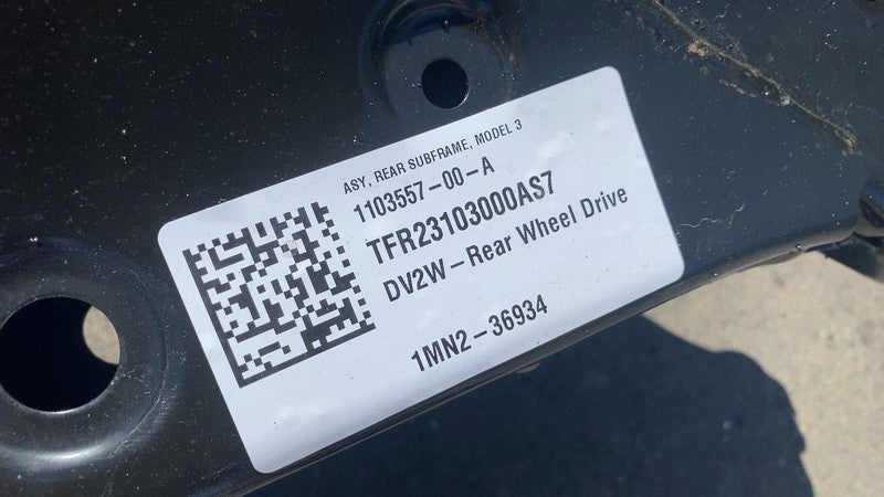 ⭕ 17-25 Model 3 Rear Subframe Cradle Crossmember w/ Stabilizer Bar 110