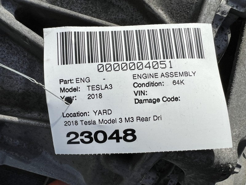 1120980-00-D 2017-2020 Tesla Model 3 M3 Rear Drive Unit Inverter Motor Only 1120980-00-D