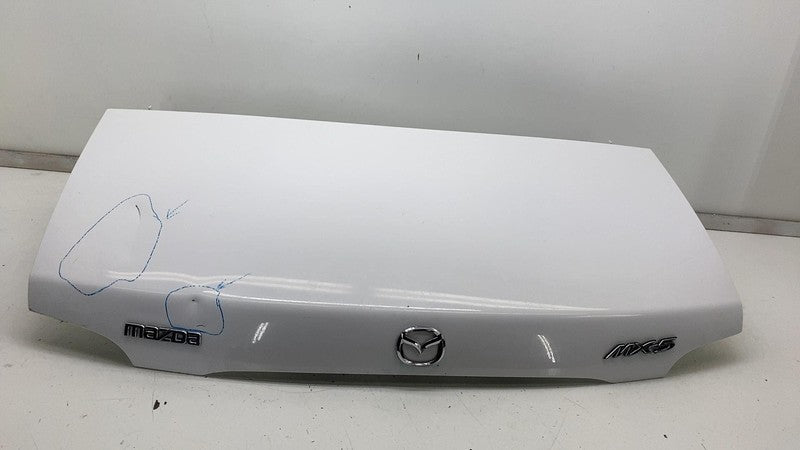 06-14 Mazda MX-5 Miata Tailgate Trunk Lid suit Soft Top Convertible White - 22V