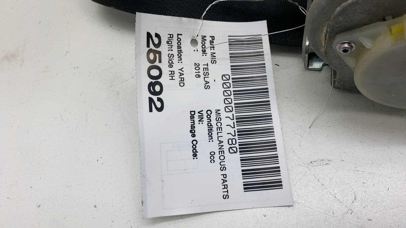 ⭕ 2016-2020 Tesla Model S Front Right 1st Row Seat Belt & Retractor 10