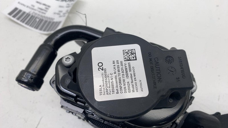1856805N1C ⭕ 24-25 Tesla Model 3 Rear Second Row Outboard Seat Belt Retractor 1856805-N1-C