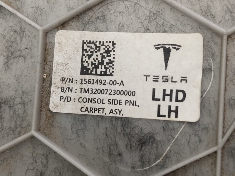 ⭕ 17-23 Model 3 Left & Right Console Side Panel Carpet Trim Cover 1561