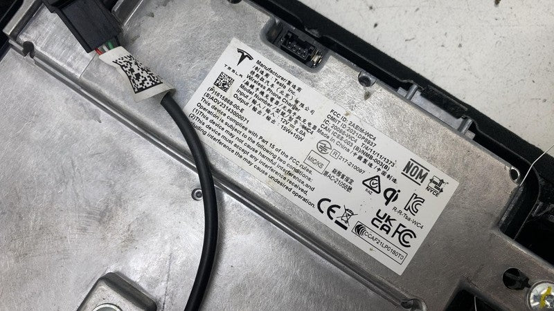 ⭕ 21-24 Tesla Model X S Inductive Wireless Phone Charger Assembly 1615
