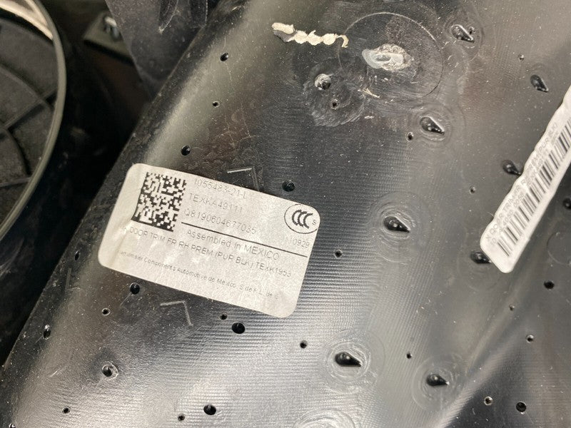 ⭕ 16-20 Tesla Model X Front Passenger Side Door Panel Trim Card Right