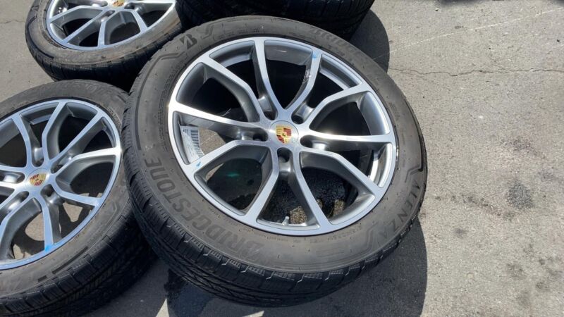 4N0 909 144 H ⭕2019-2024 Porsche Cayenne SET of 4 Front & Rear Wheel Rim 10 Bent Spoke w/ Tire