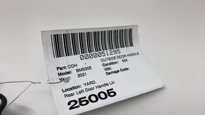 2018-2022 BMW 530e G30 Rear Driver Side Exterior Door Handle Left LH B