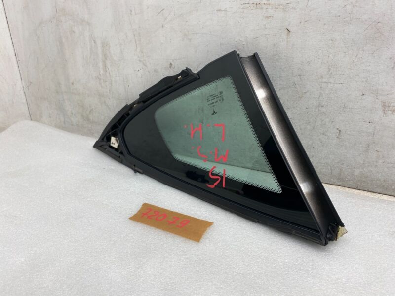 2012-2015 Tesla Model S MS Rear Driver Side Quarter Fixed Glass Left LH Assembly