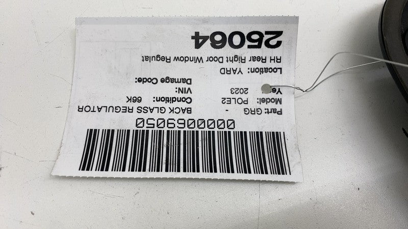 ⭕ 2021-2023 Polestar 2 PS2 Rear Right Door Window Regulator & Carrier