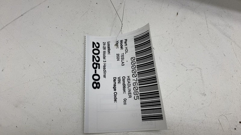 1742737-03-F ⭕ 24-26 Tesla Model 3 Panoramic Sun Roof Ceiling Moonroof Headliner 1742737-03-F